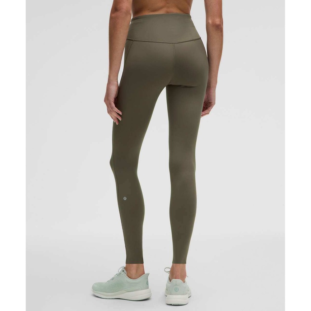 Lululemon Base Pace High-Rise Tight 28 Olive Green Running Leggings Size 10